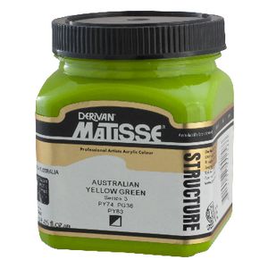 Derivan Structure Paint 250mL Australian Yellow Green