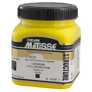 Derivan Structure Paint 250mL Cadmium Yellow Medium