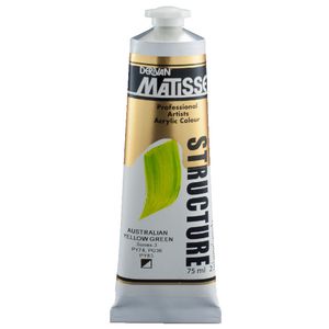 Derivan Structure Paint 75mL Australian Yellow Green S3