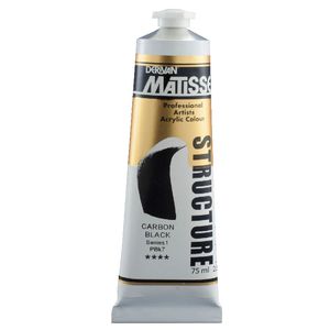 Derivan Structure Paint 75mL Carbon Black S1