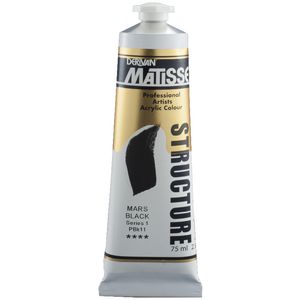 Derivan Structure Paint 75mL Mars Black S1