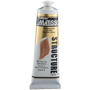Derivan Structure Paint 75mL Metallic Bronze S4