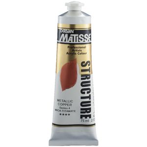 Derivan Structure Paint 75mL Metallic Copper S4