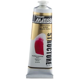 Derivan Structure Paint 75mL Quinacridone Red S4