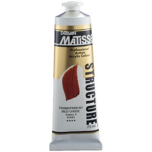 Derivan Structure Paint 75mL Transparent Red Oxide S3