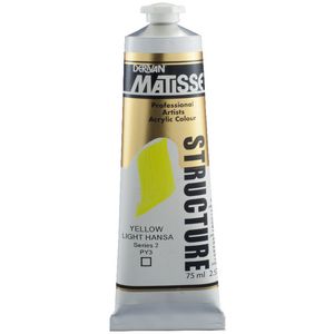 Derivan Structure Paint 75mL Yellow Light Hansa