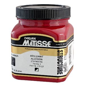 Derivan Structure Paint 250mL Brilliant Alizarin Crimson