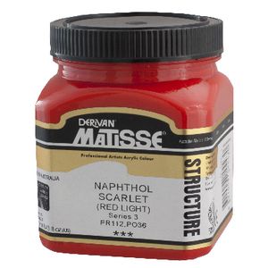 Derivan Structure Paint 250mL Napthol Scarlet