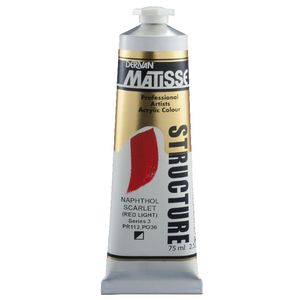 Derivan Structure Paint 75mL Napthol Scarlet S3
