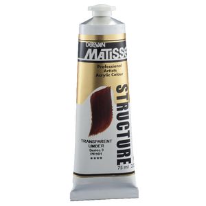 Derivan Structure Paint 75mL Transparent Umber S1