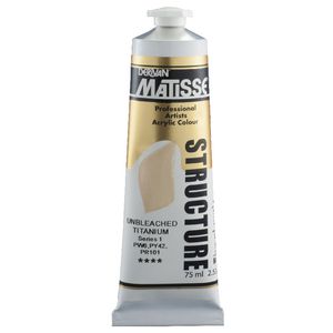Derivan Structure Paint 75mL Unbleached Titanium