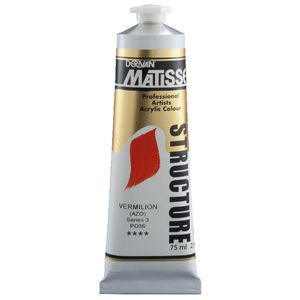 Derivan Structure Paint 75mL Vermilion S3