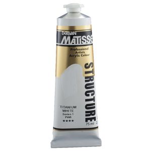 Derivan Structure Paint 75mL Titanium White