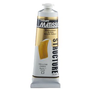 Derivan Structure Paint 75mL Yellow Oxide S1