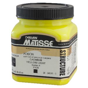 Derivan Structure Paint 250 mL Cadmium Yellow Light