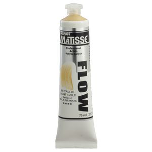 Derivan Flow Paint 75mL Metallic Light Gold S4
