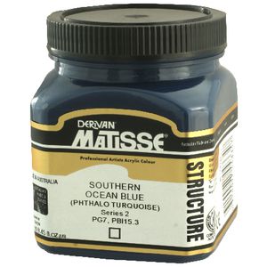Derivan Structure Paint 250mL Southern Ocean Blue