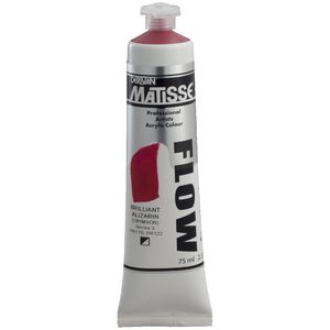Derivan Flow Paint 75mL Brilliant Alizarin S3