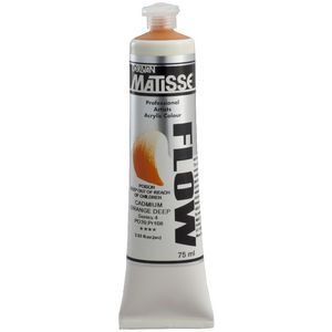 Derivan Flow Paint 75mL Cad Orange Deep S4