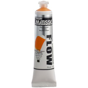 Derivan Flow Paint 75mL Cadmium Orange S4