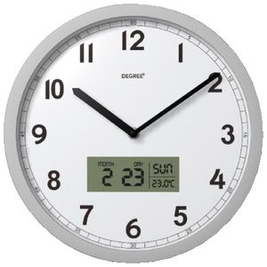 Degree Day, Date, Temperature Clock White
