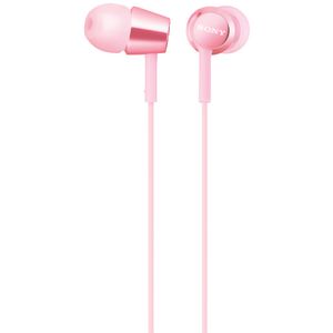 Sony Earphones with Remote Light Pink