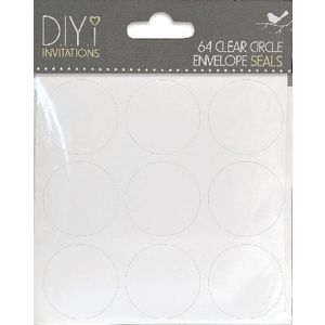 DIYi Envelope Seal Round 64 Pack