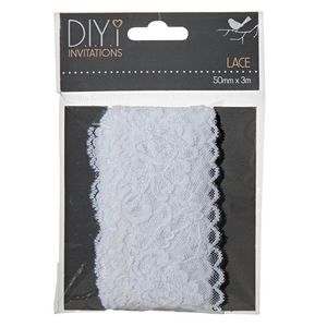 DIYi White Lace 50mm x 3m