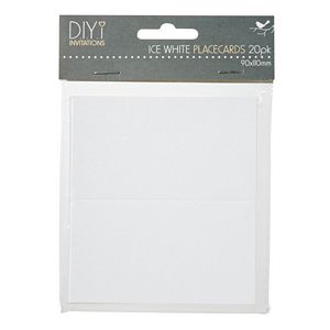 DIYi Placecards Ice White 20 Pack