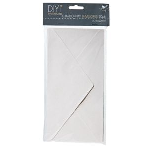 DIYi Pearl DL Envelopes Chardonnay 20 Pack