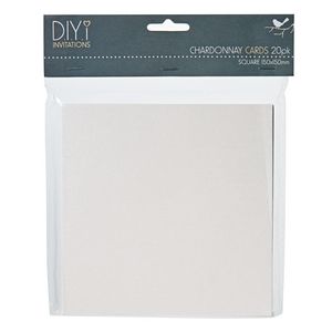 DIYi Folded Square Cards Pearl Chardonnay 150 x 150mm