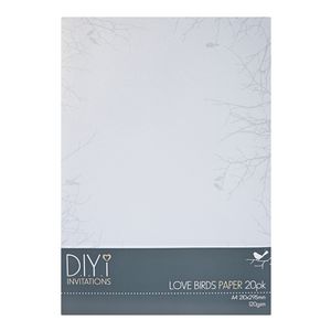 DIYi Love Birds Paper 120gsm A4 20 Pack