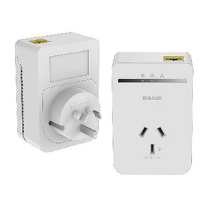 D-Link PowerLine Passthrough Mini Adaptor Starter Kit AV500
