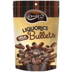Darrell Lea Chocolate Liquorice Bullets 200g