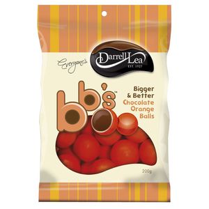 Darrell Lea Bigger and Better Chocolate Orange Balls 200g