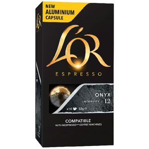 L'OR Espresso Coffee Capsules Onyx 10 Pack