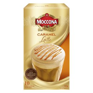 Moccona Caramel Latte Sachets 10 Pack