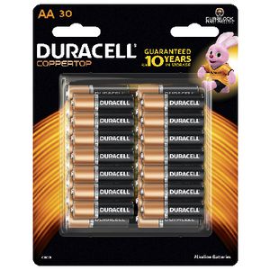 Duracell Coppertop Alkaline AA Batteries 30 Pack