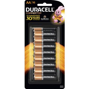 Duracell Coppertop AA Batteries 16 Pack