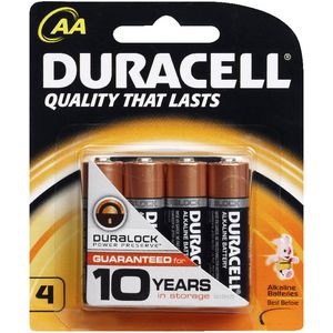 Duracell Coppertop AA Batteries 4 Pack
