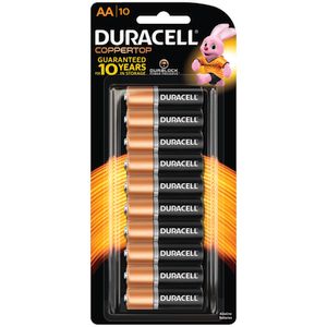 Duracell Coppertop AA Batteries 10 Pack