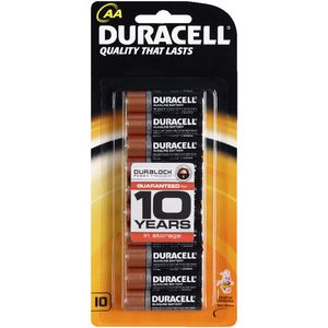 Duracell Coppertop AA Batteries 10 Pack