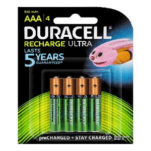 Duracell Rechargeable Batteries AAA 4 Pack