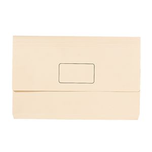 Foolscap Document Wallet 240gsm Buff
