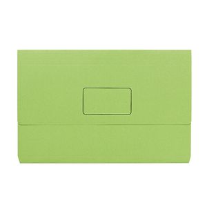 Foolscap Document Wallet 240gsm Lime