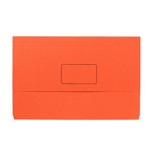 Foolscap Document Wallet 240gsm Orange