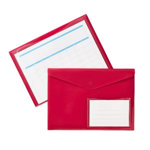 Document Wallet A4 Magnetic Closure Pink