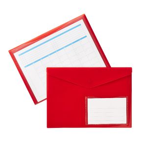 Document Wallet A4 Magnetic Closure Red