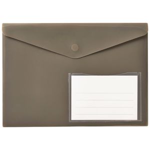 Document Wallet A4 Magnetic Closure Warm Grey