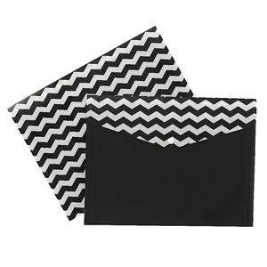 Document Wallet A4 Printed PP Black and White